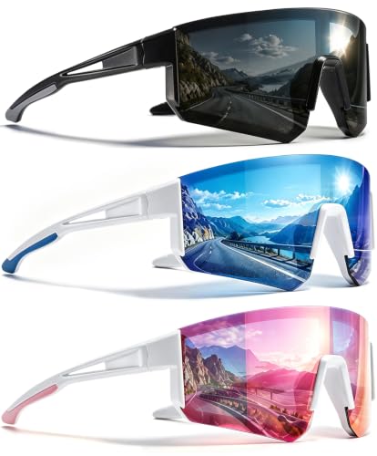 3 Pack Polarized Sports Sunglasses UV400