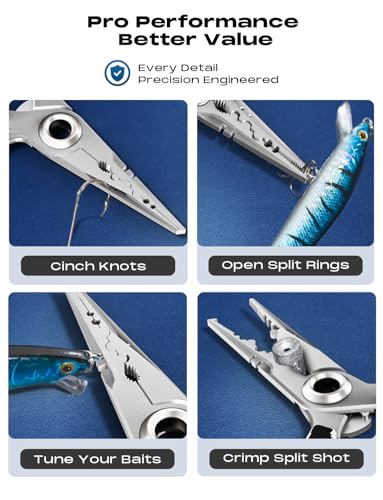 Anti Twist Fishing Pliers with Multi (Black/White / 7.1“)