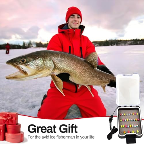 Tungsten Ice Fishing Jigs Lures with Ultra Sharp Hooks for Panfish