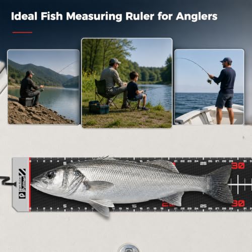 40in Floating Fish Ruler (Black)