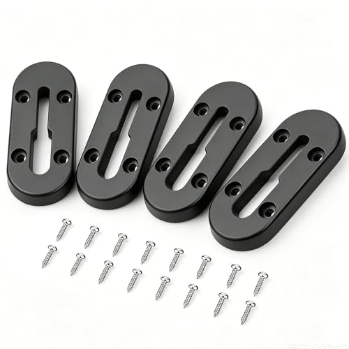 Kayak Track Low Profile Kayak Rail Mount (4 Inch，4 Pcs)