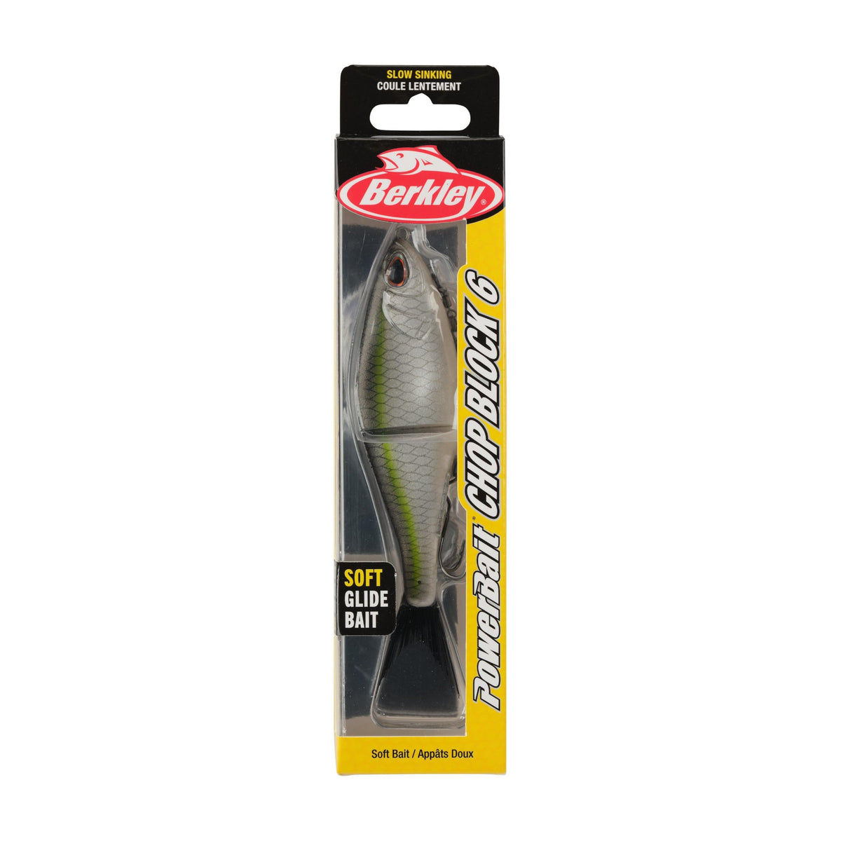 PowerBait Chop Block Fishing Soft Bait (Green Back / 6 in - 1 oz)