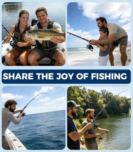 6.9ft Fishing Poles and Reels Combo