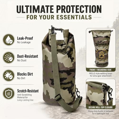 Waterproof 20L Dry Bag (Camouflage / 20 Liter)