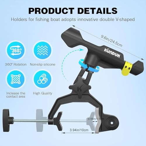Upgraded Fishing Rod Holder with Button