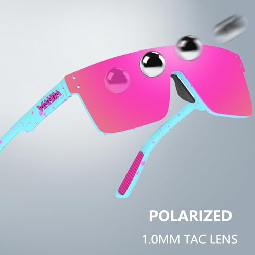 Polarized Sunglasses for Men (Blue/Pink)
