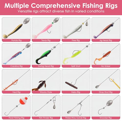 Fishing Lures Kit (Pink)