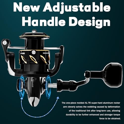 New DF Spinning Reel Saltwater Freshwater Fishing Reel Shallow Aluminum Spool