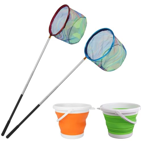FishingNet2PieceSetRetractableNet forCatchingFrogs andTadpoles