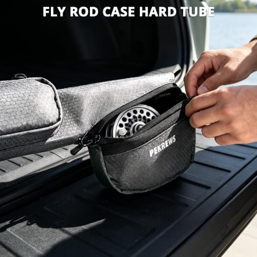 Fly Rod Case Fit 9ft 4 (Grey / For 9ft 4-piece Fly Rod (Length: 30.5''))