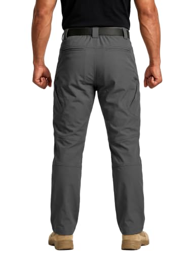 Men's Tactical Pants Ripstop Cargo Hiking Work Pants Dark Grey XXL (XX-Large / Dark Grey)