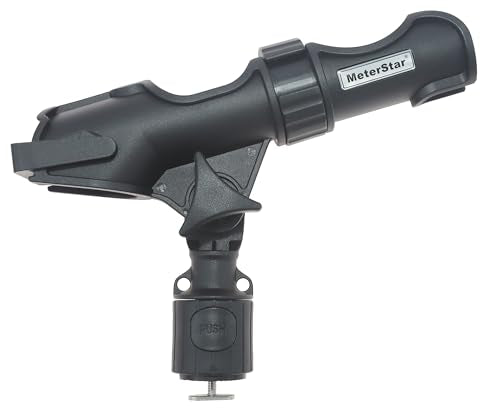 Upgraded 360° Strong Fishing Rod Holder for Kayaks (Reinforced - Round Base)