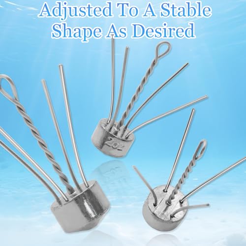 5 Pcs Spider Sinkers Long Tail Equipment Sputnik Sinker Fishing Weights (2oz - 5pcs)