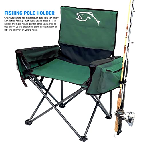 Fishing Chair with Rod Holder