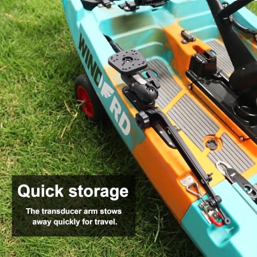 Kayak Fish Finder Mount with Transducer Arm