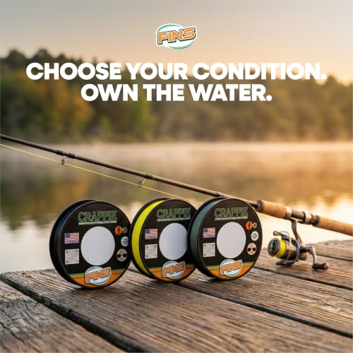 Crappie Braided Fishing Line 4 (Yellow / 2000 Yards)