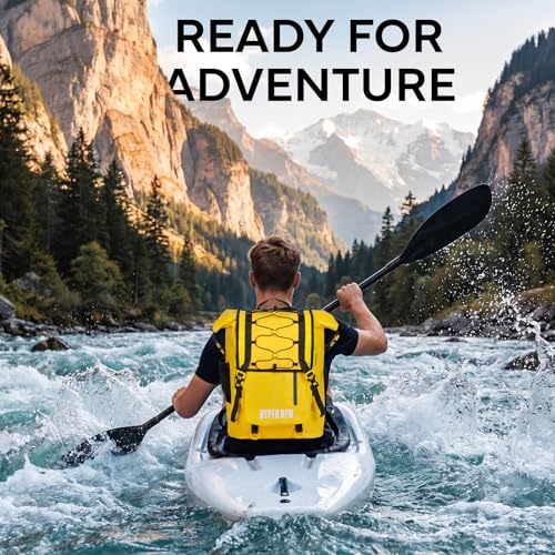 Waterproof Dry Bag Backpack 30L (Yellow)