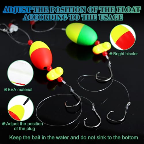 Fish Finder Rigs (8/0 Double Hook-6pcs)