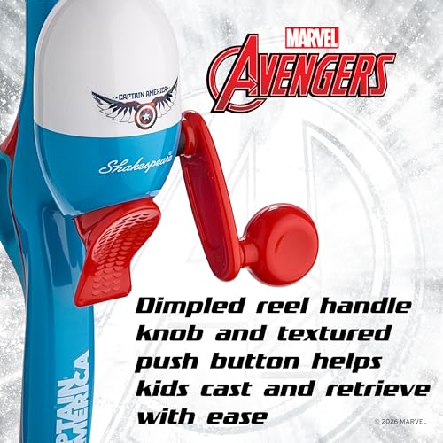 Marvel Captain America Children's Fishing Beginner Kit (Marvel Captain America Beginner)