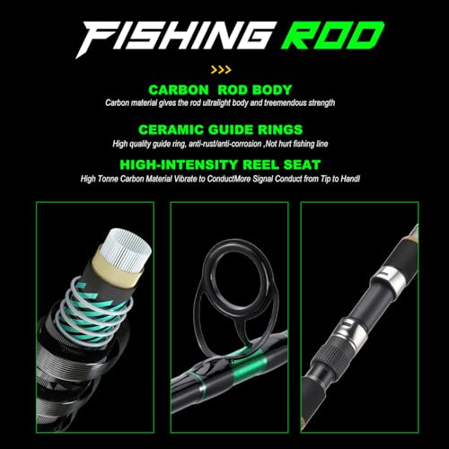 3 Piece Surf Fishing Rod Combo Medium