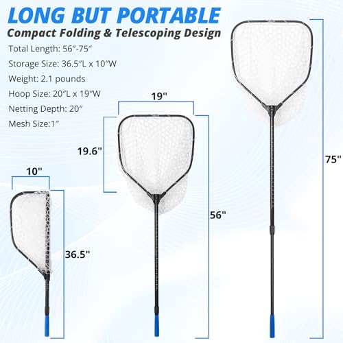 Foldable Long Fishing Net