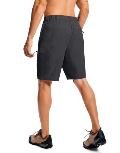 Men's Hiking Cargo Shorts 9" Lightweight Quick Dry 6 Pockets