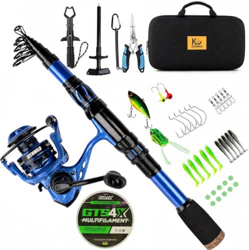 Telescopic Fishing Combo with EVA Bag (Blue with Tools / 6FT)