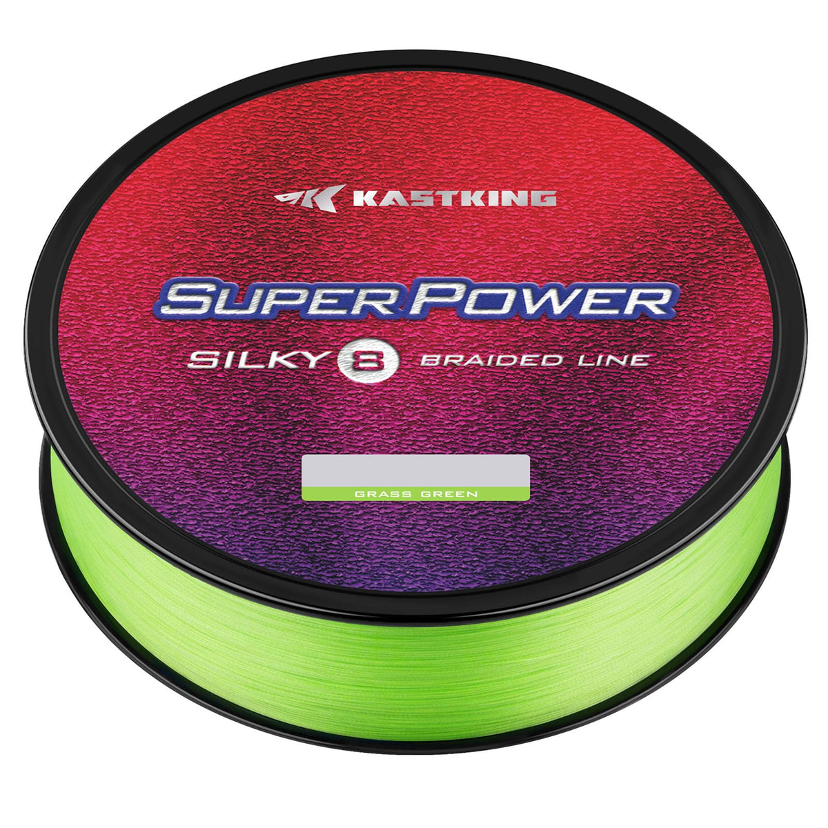 Superpower Silky8 Braided Fishing Line (X8-Grass Green / 50LB(500 Yds))