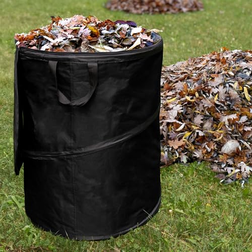 Collapsible Trash Can (Black / 46-Gallon)