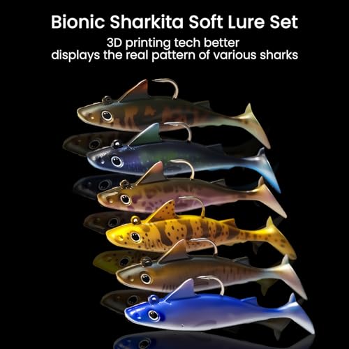 6 pcs Sharkita Jig Head Soft Pre (Galapagos Bullhead Shark)