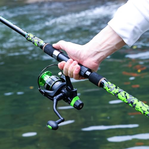 Surf Fishing Rod and Reel Combo Medium (green / 12ft-Spinning-3Pc-H)