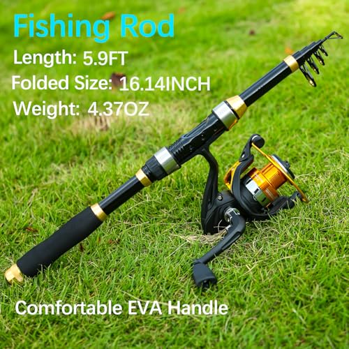 Yoilrey Fishing Rod and Reel Combo