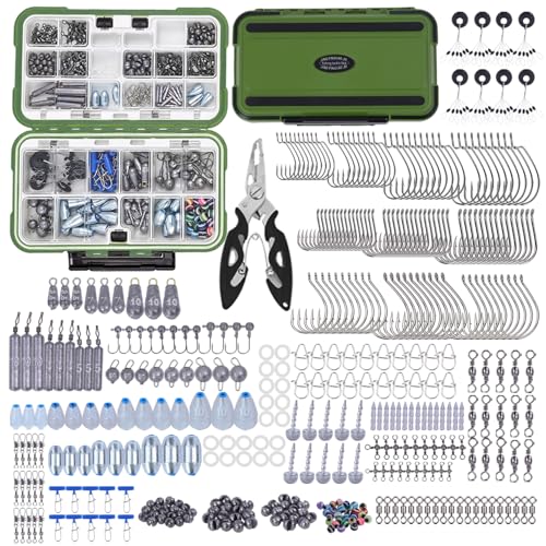 412Pcs Fishing Tackle Kit with Box