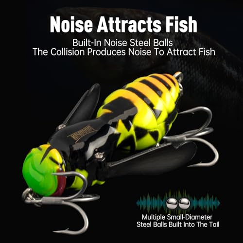3pcs Floating Lures for Bass Catfish Pike New Wasp (Set1 / 1.89in/0.23oz)