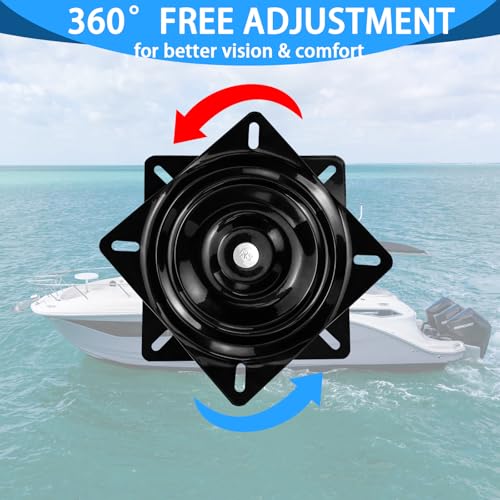 Boat Seat Pedestal Base Mount Kit with Boat Seat Swivel&7"