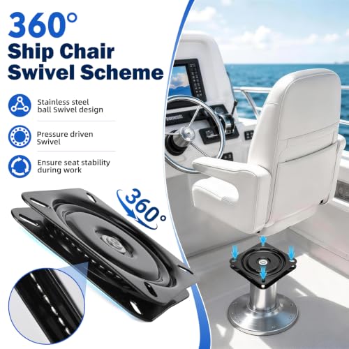 2Pcs Boat Seat Swivel Mount