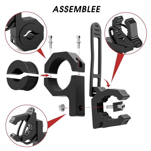 Quick Release Boat Hook Holders Roll Cage Clamp Mount Kit