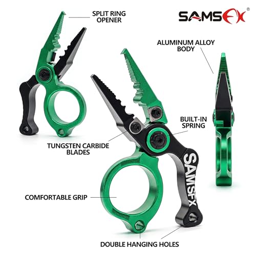 3.3 inch Fishing Pliers Saltwater (Green)