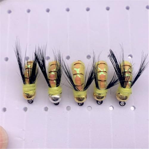 24Pcs Fly Fishing Flies Trout Lures Fishing Tackle Fly Fishing Flies with Boxed Trout Bass Artificial Fish Bait (24Pcs-Humpy Fly)