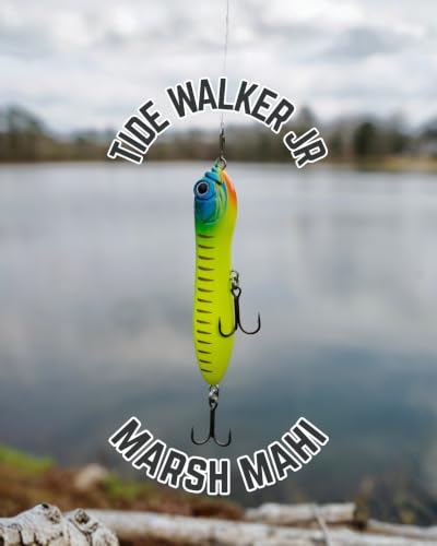 Topwater Co Tide Walker Jr Walking Topwater Fishing Lure (Marsh Mahi Jr)