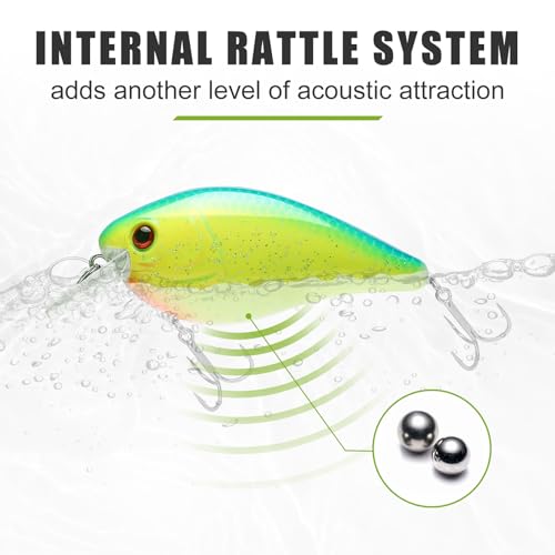 Craz Crankbaits Fishing Lures (A4-2.5"-0.5oz)