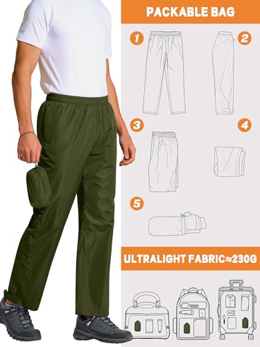 Mens Waterproof Pants Rain Over Pant