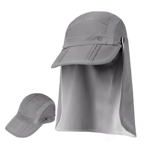 UPF 50+ Fishing Hat with Removable Neck Flap