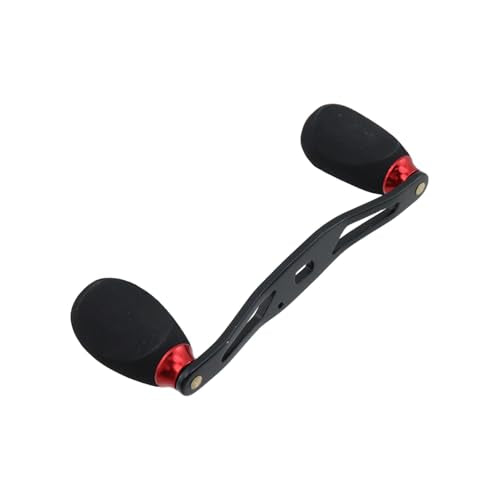 Fishing Baitcasting Reel Handle Replacement Parts (Black Red)