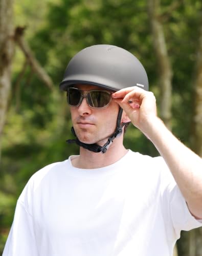 Adjustable Adult Bike Helmet and Sunglasses Set for Women and Men