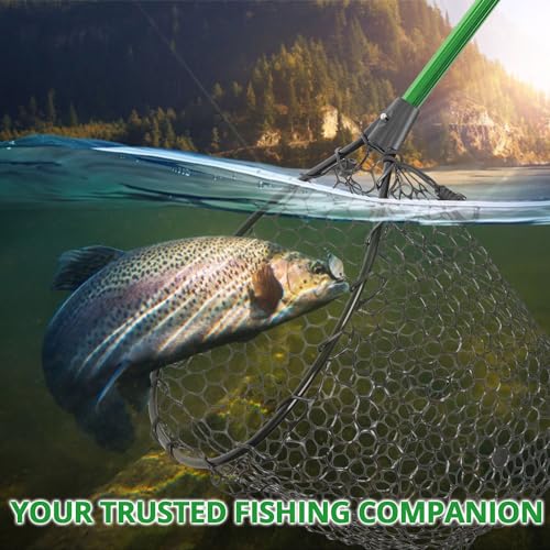 Rubber Fishing Net with Handle