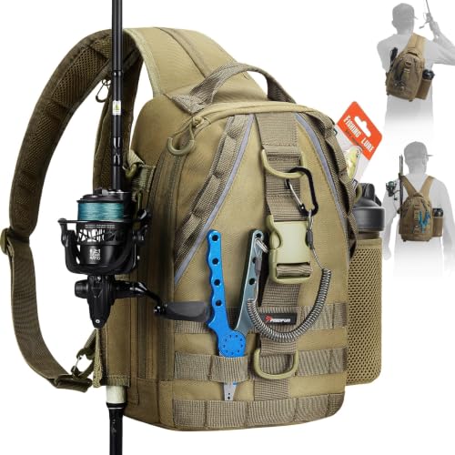 Fishing Backpack (Khaki / Standard)