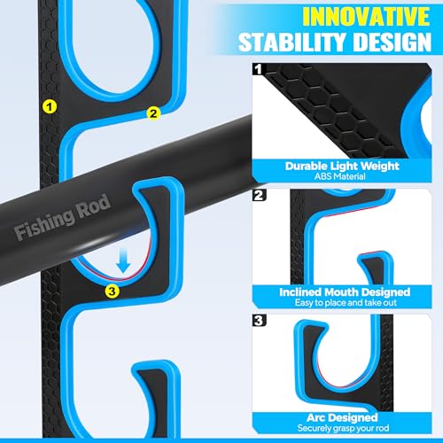 H5P Fishing Rod Holders for Garage Wall