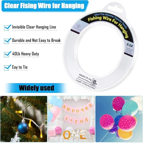 Clear Fishing Wire (0.45mm/820ft/24lb)