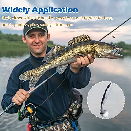 Paddle Tail Swimbait Fishing Lures for Bass Fishing (Model G)
